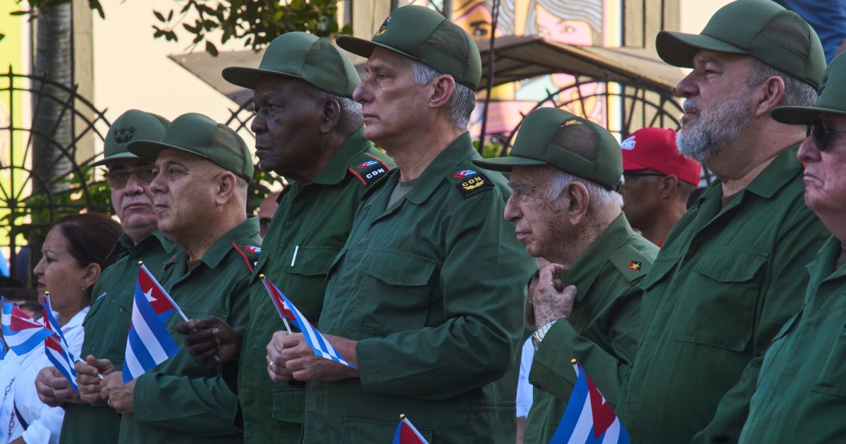 Cuba's president says island does not wish for US aggression but ready to fight if needed