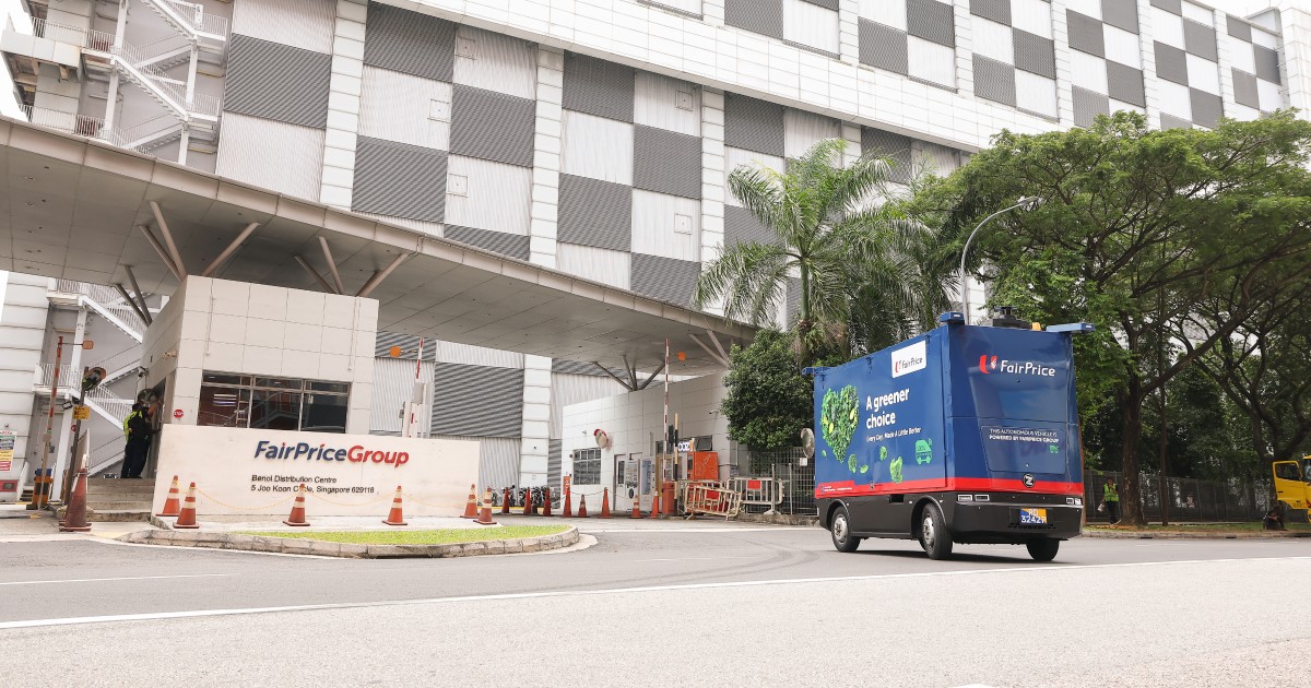 FairPrice and Pokka trial Singapore's first driverless delivery vehicle route