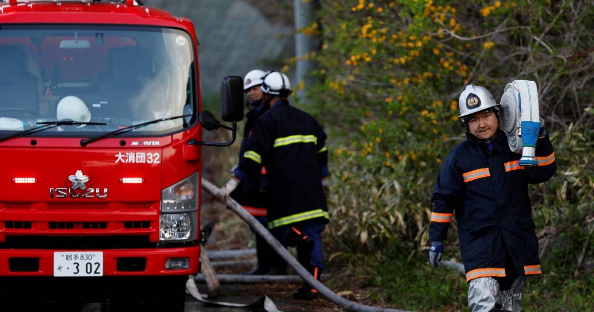 Tsunami survivor battles wildfire to protect hometown in Japan's northeast