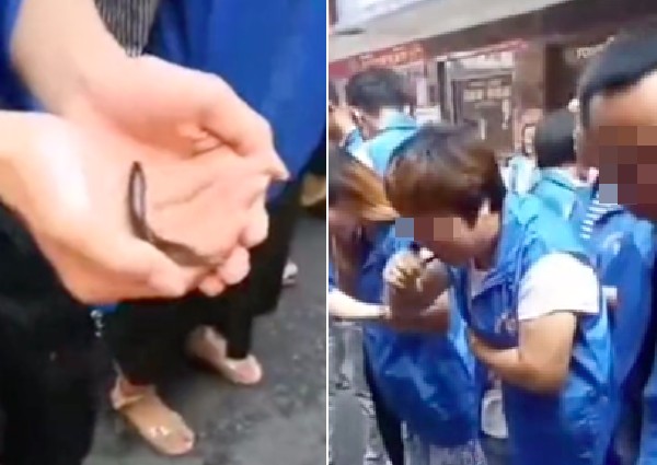Eat live fish and drink chicken blood? Chinese workers allegedly punished for underperforming