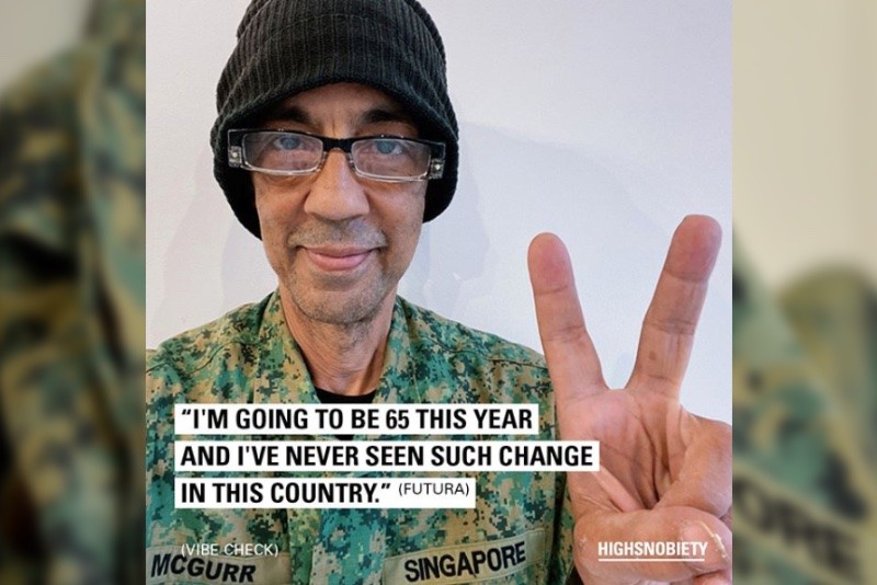 New York street artist Futura wears SAF uniform in photoshoot, triggers netizens