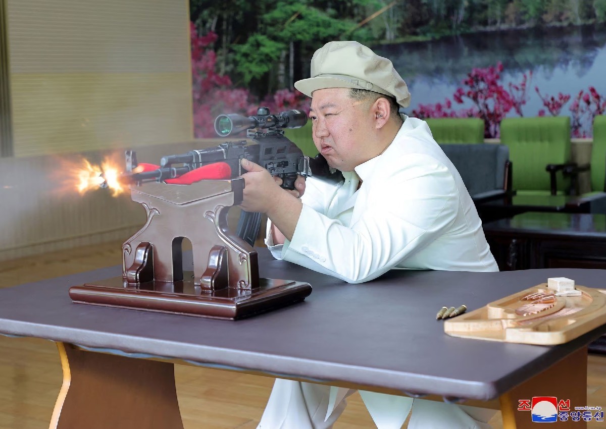 North Korea leader Kim Jong Un gives field guidance at major arms factories