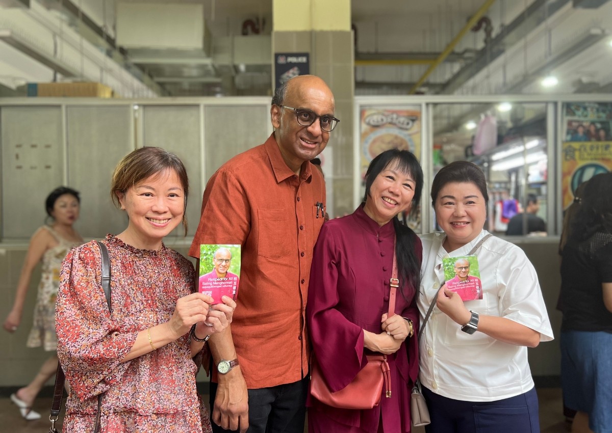 Tharman responds to Tan Kin Lian's claims about voters preferring a 'true-blue Singaporean' first lady