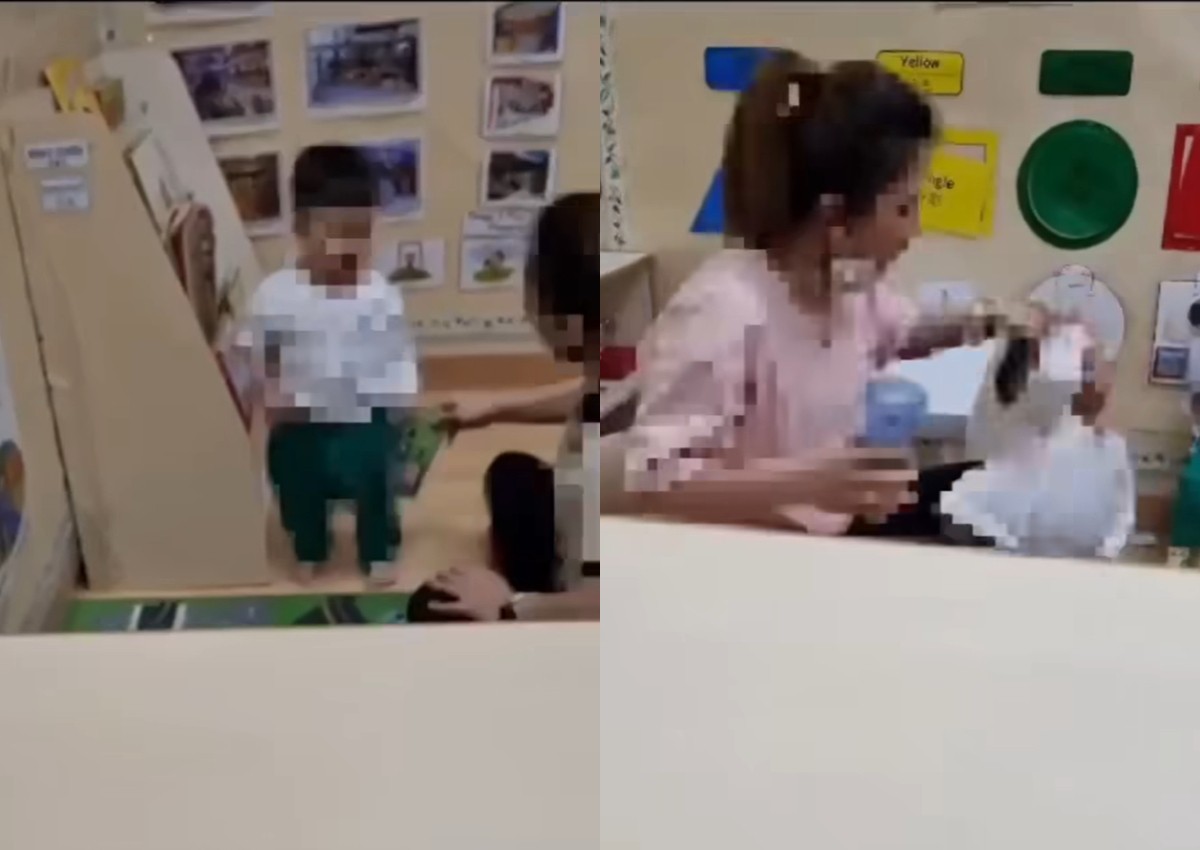 Police arrest teacher filmed ill-treating children at Woodlands pre-school