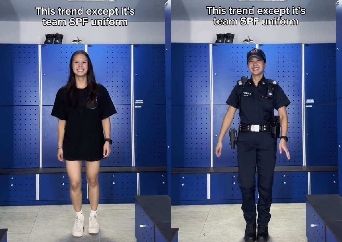 'I want to be arrested please': Netizens simp over female officer in police's latest TikTok video