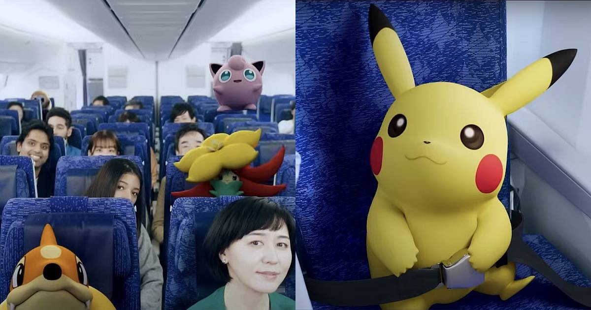 Japan's ANA airline releases in-flight safety video featuring Pokemon characters on Pikachu- and Eevee-themed aircraft