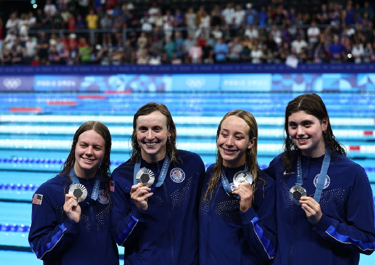Katie Ledecky becomes the most decorated female Olympic swimmer of all time