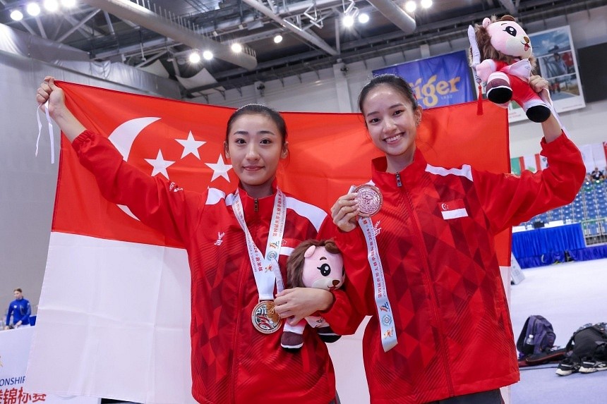 Vera Tan and Zeanne Law lead Singapore to gold at World Taijiquan Championships