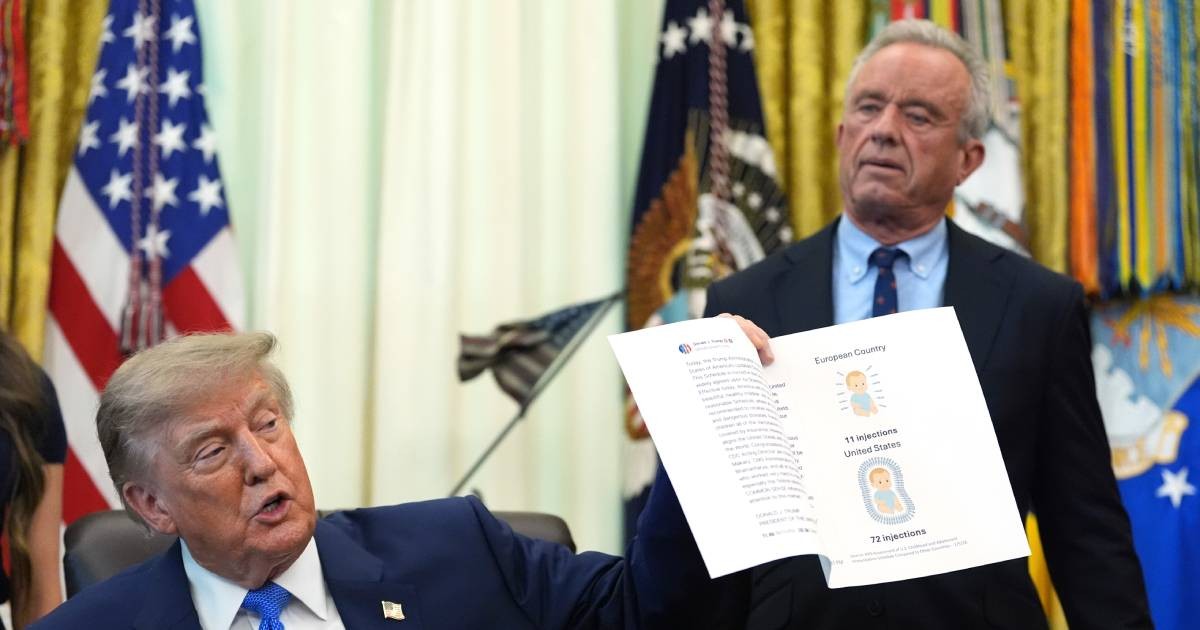 Trump signs order calling for spacing out childhood vaccines, against medical groups' guidance