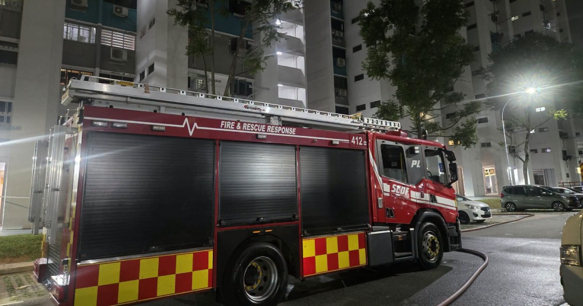 One dead, 50 evacuated after fire at Jurong East HDB flat; SCDF investigating cause of blaze that broke out early Sunday