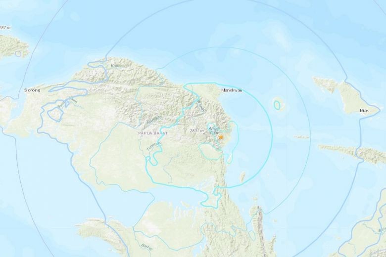 Magnitude 5.8 quake rattles Indonesia's West Papua