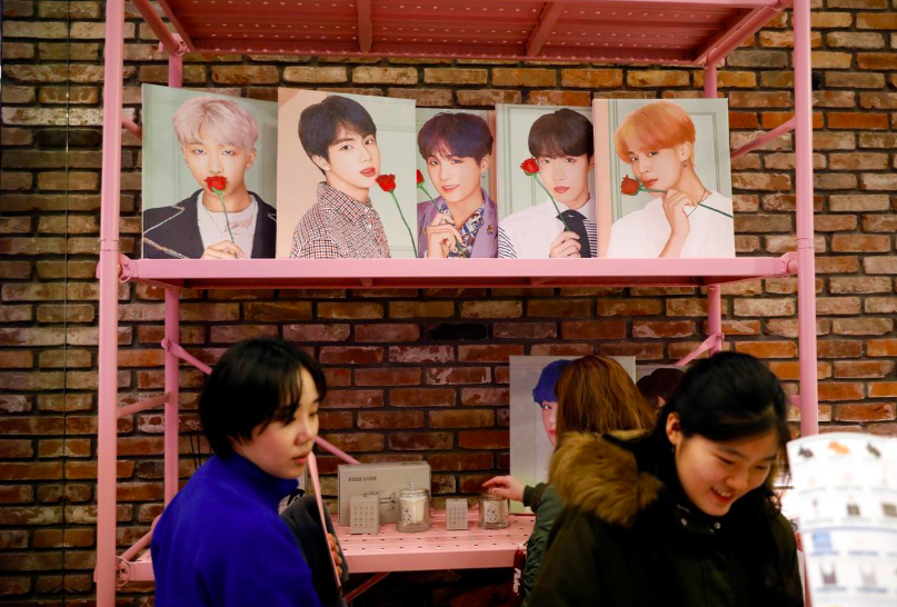 K-Pop fans brave Seoul's Christmas chill to buy BTS 'merch'