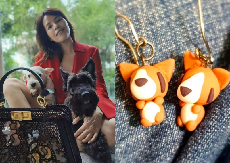Zoe Tay's 13-year-old son crafts earrings for sale to raise funds for animal shelters
