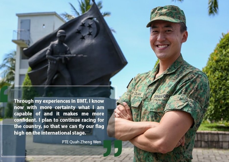 POP loh! Olympic swimmer Quah Zheng Wen completes BMT