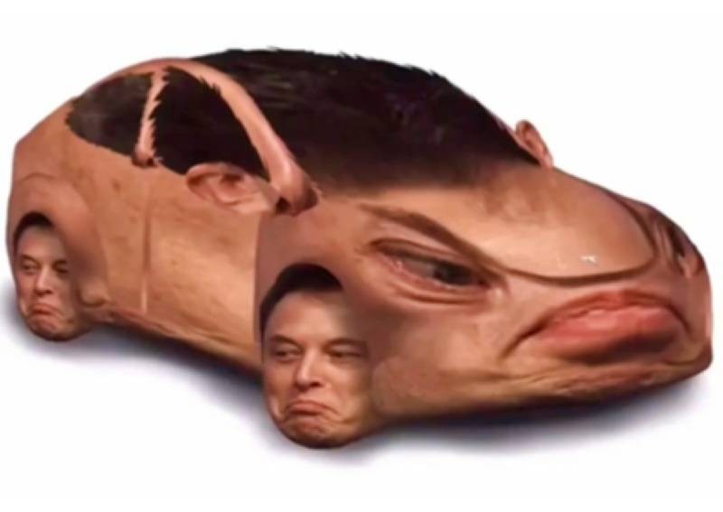 What does a literal Elon Musk Tesla look like?