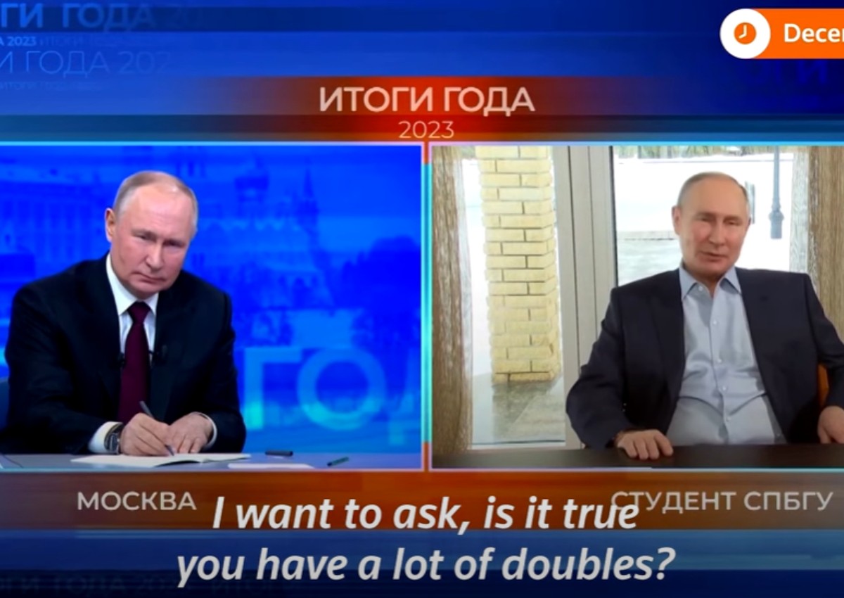 Putin confronts his AI 'double'