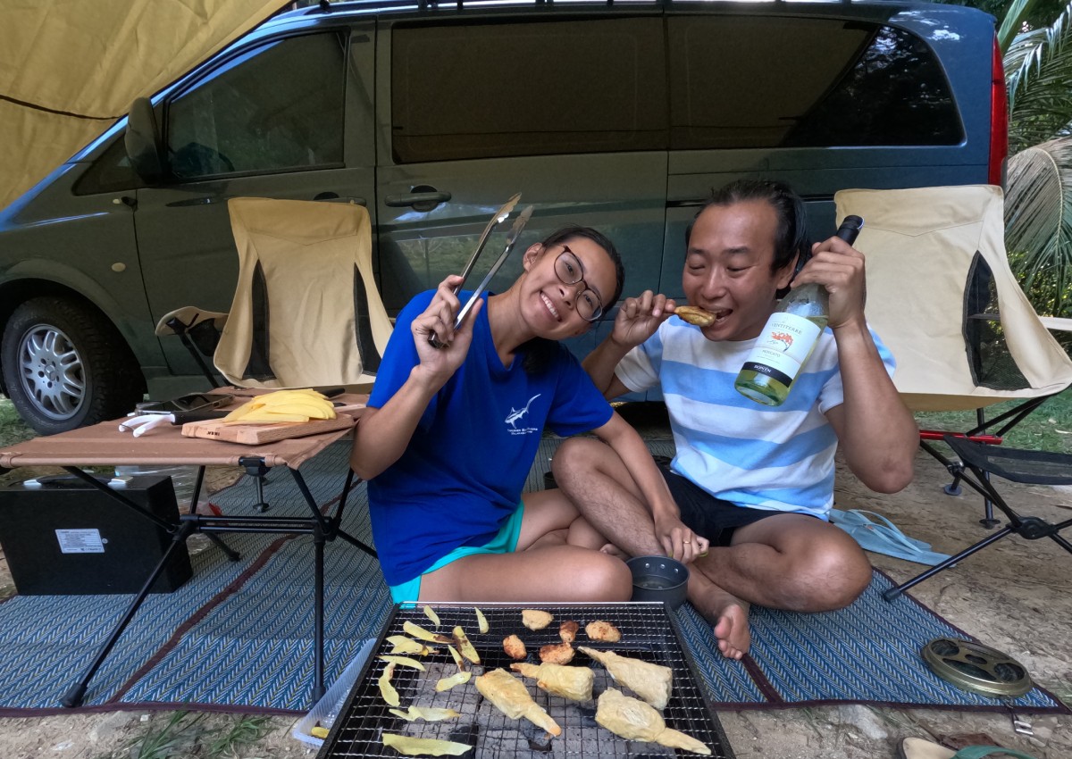 'Move your van or we will kill you': Singaporean couple who quit jobs to travel in campervan reveal the good and bad of living off-grid 