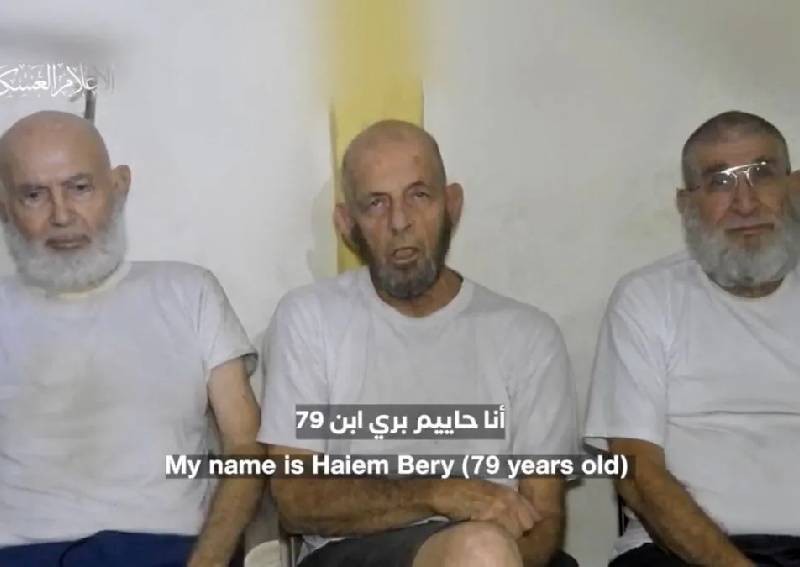 Hamas posts video of 3 elderly Israeli hostages