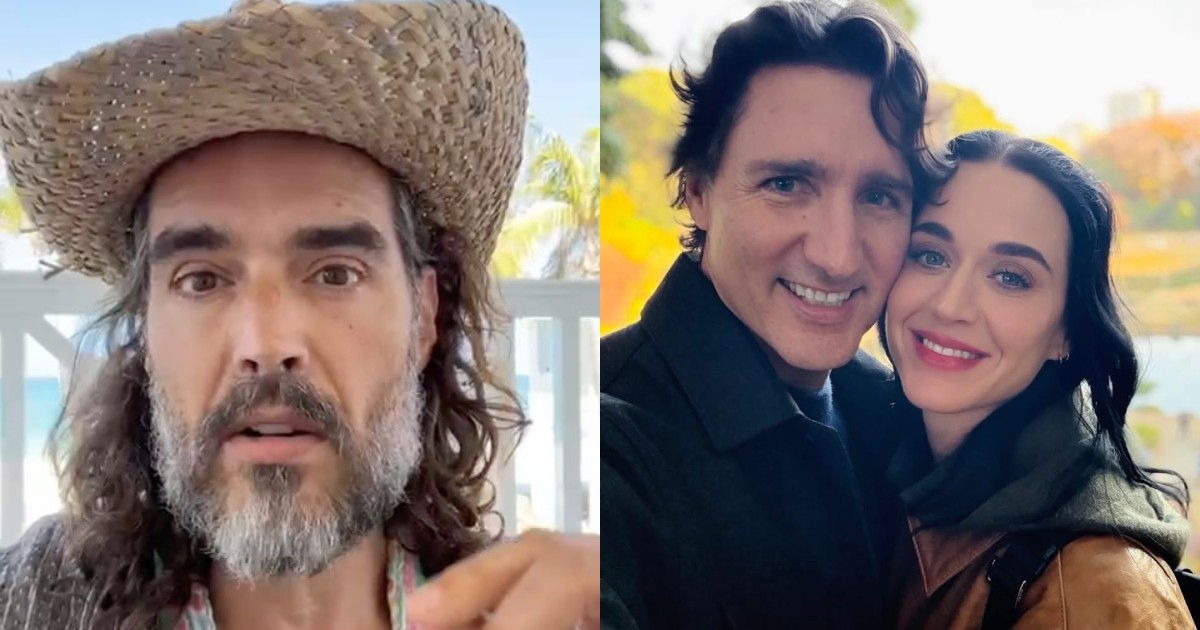 Russell Brand calls ex-wife Katy Perry's new beau Justin Trudeau a 'globalist stooge'