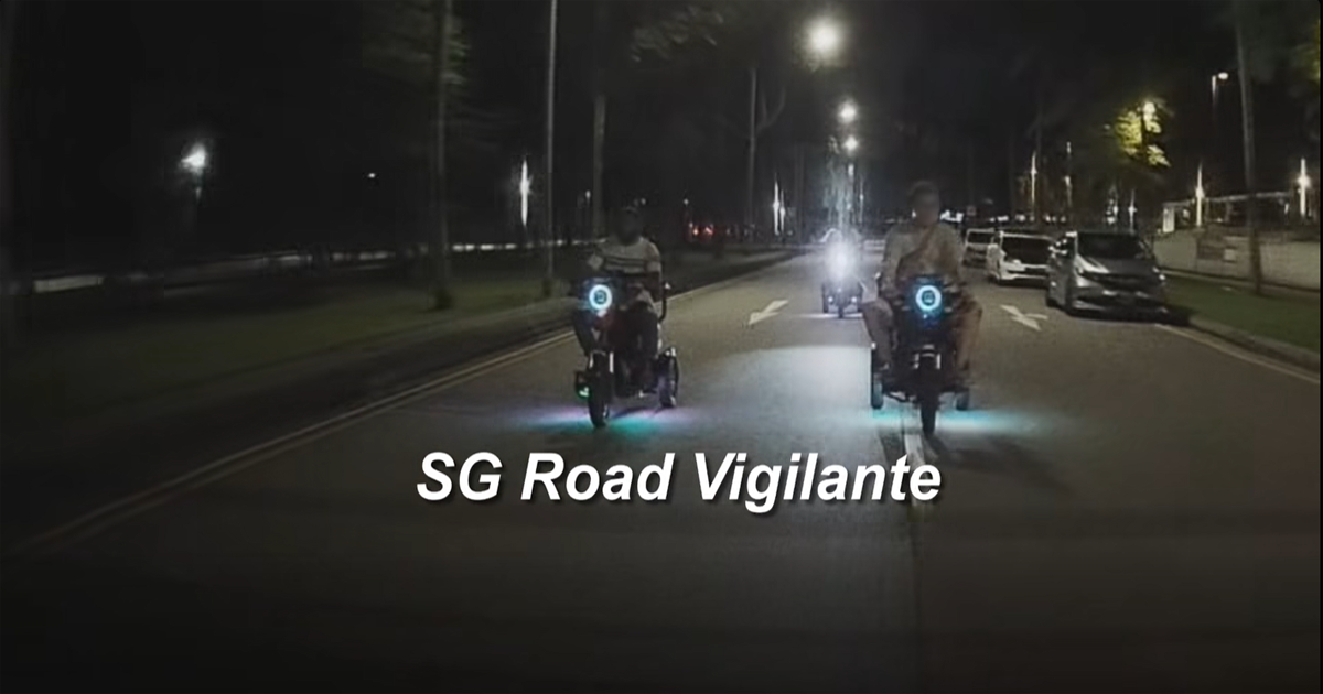 3 men seen riding motorised PMDs at allegedly up to 50kmh