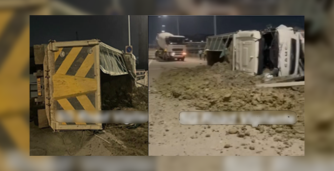 singapore Tipper truck driver taken to hospital after accident with cement mixer in Tuas