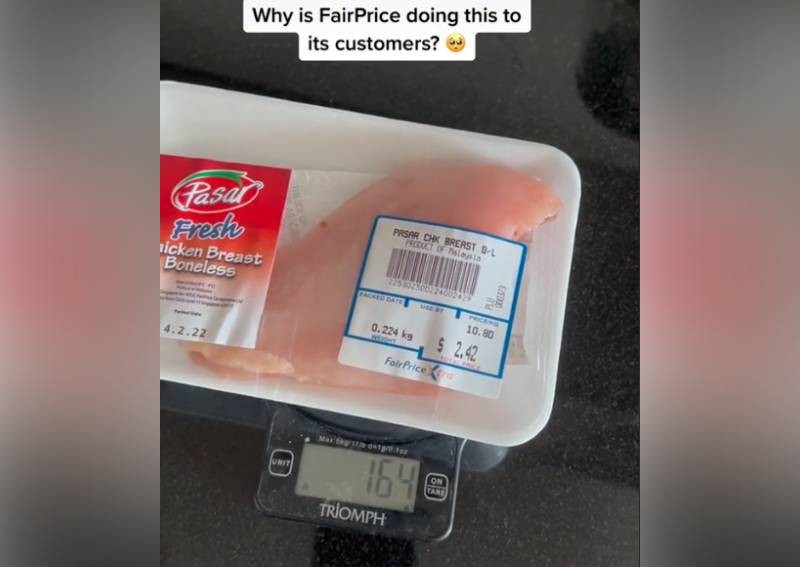 Woman cries foul after realising label on chicken sold in NTUC FairPrice is inaccurate
