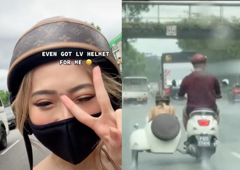Rain, rain, go away: Couple's anniversary Vespa ride didn't exactly go according to plan