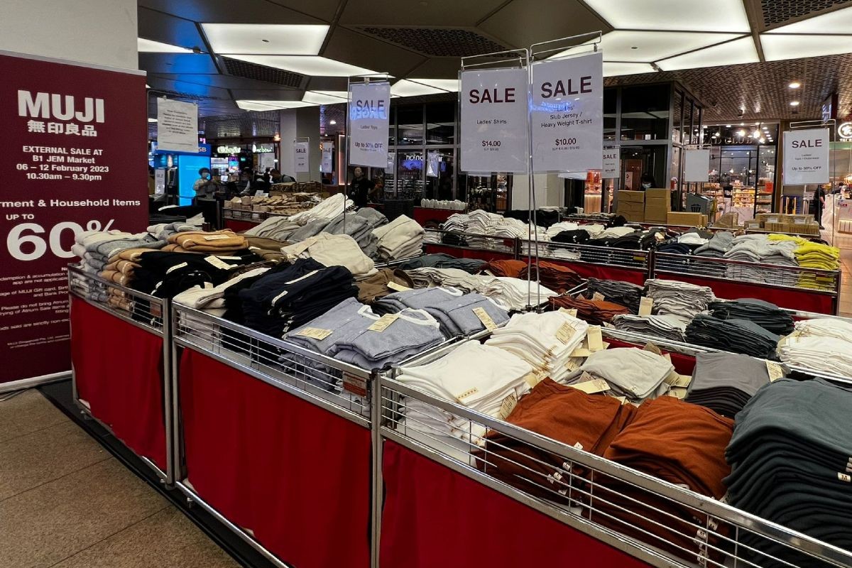 Muji External Sale at Jem offers savings up to 60% off 