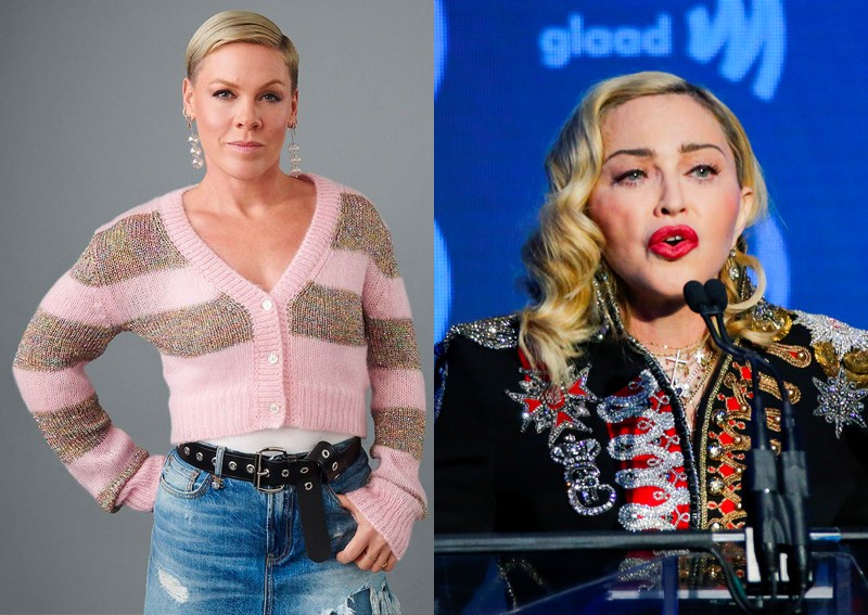 Pink says she supports Madonna for calling out 'ageism and misogyny'