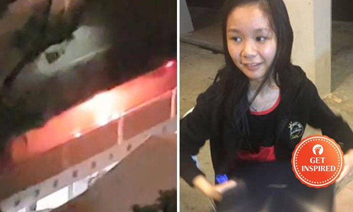 Brave girl, 18, stays behind to warn neighbours after fire breaks out in Hougang flat