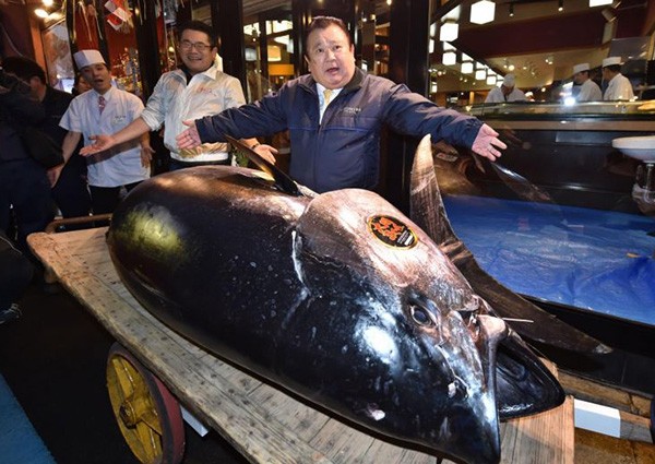 'I bought a good tuna': Japan's sushi king shells out record $4.2 million at Tokyo's new year fish auction