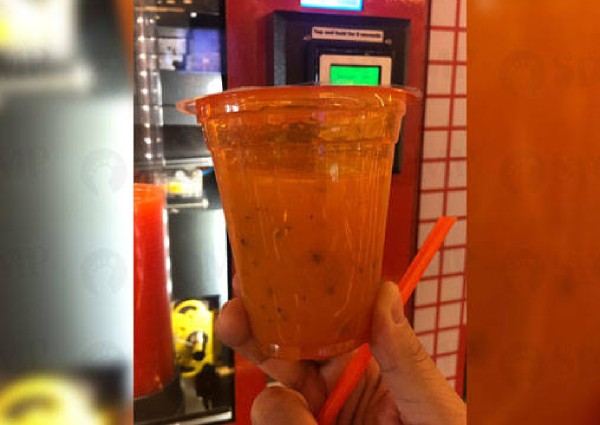 Here's what to do if you find black segments in fresh orange juice from vending machine