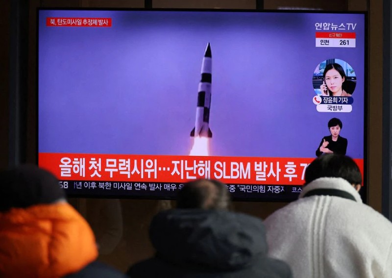 North Korea fires suspected missile as South Korea breaks ground for 'peace' railway