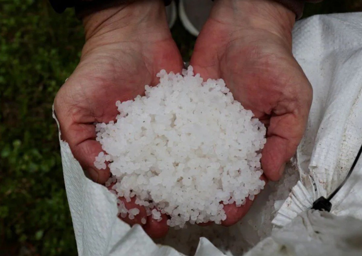 Millions of plastic pellets wash up on Spanish shore