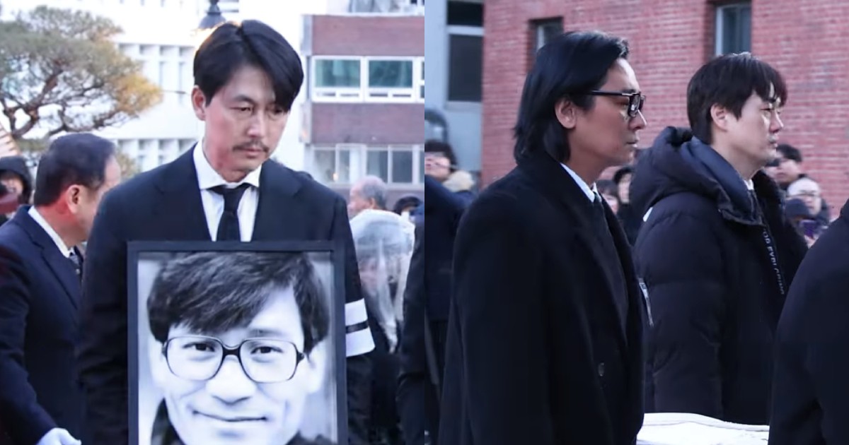 entertainment Ahn Sung-ki's funeral: Jung Woo-sung carries portrait, Ju Ji-hoon, Yoo Ji-tae serve as pallbearers