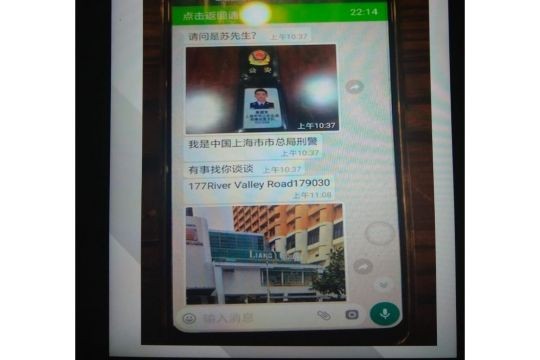 Victims of 'Chinese official' scams lose $4.8m in four months