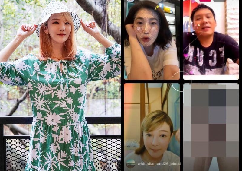 Ex-Mediacorp actress Chris Tong's livestream suddenly interrupted by male flasher