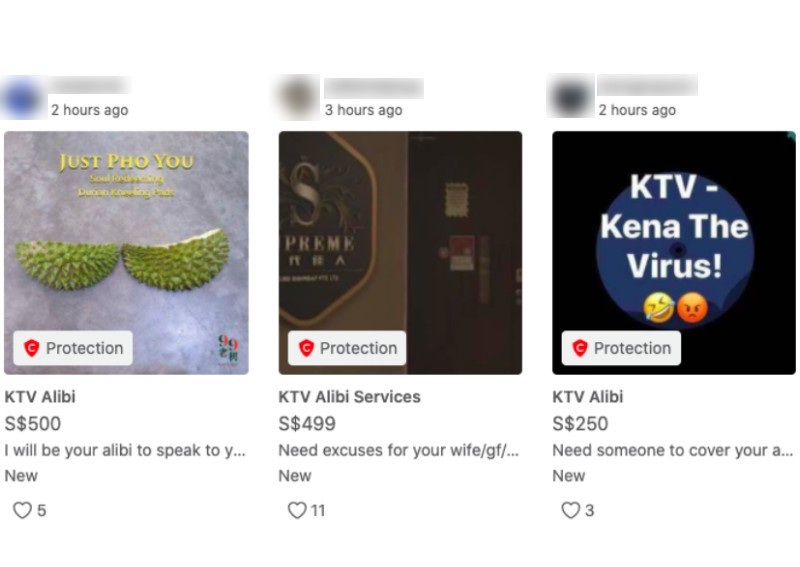 KTV alibi for hire: Trolls offering services on Carousell for $500