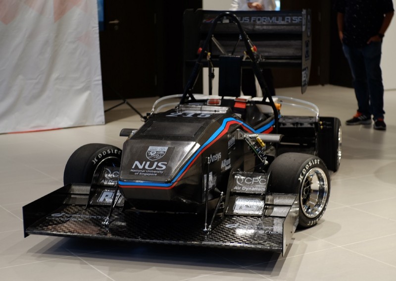 Singapore's first electric Formula SAE race car built completely by undergraduates