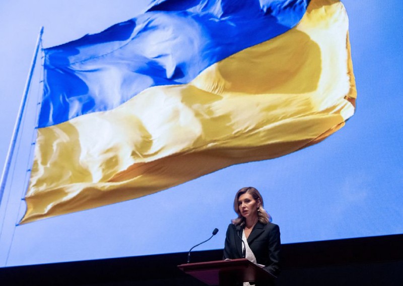 Ukrainian first lady appeals to US Congress for more weapons against Russia's 'Hunger Games'