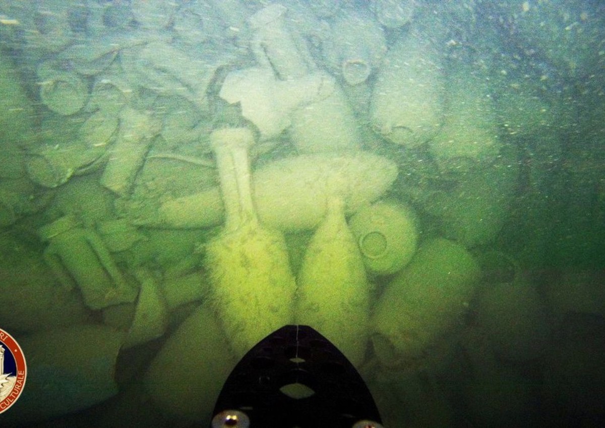 Wreck of ancient Roman cargo ship found off the coast near Rome