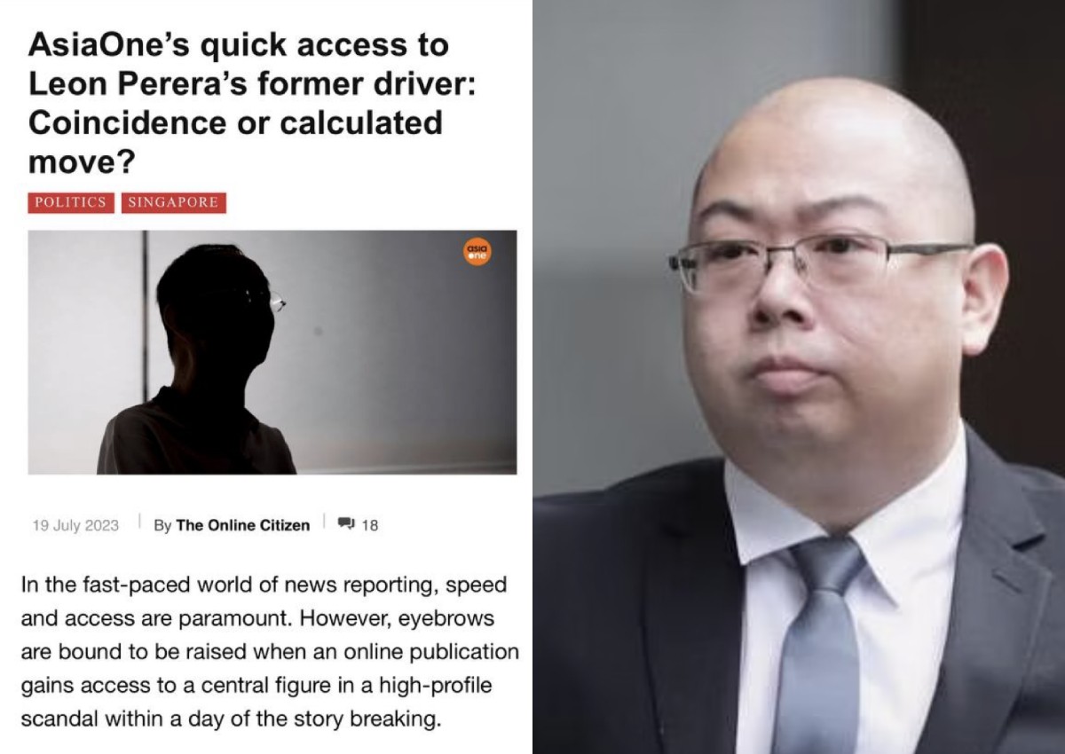 'Without any regard for the truth': Shanmugam refutes TOC Asia's insinuation he tipped off AsiaOne about Leon Perera's ex-driver