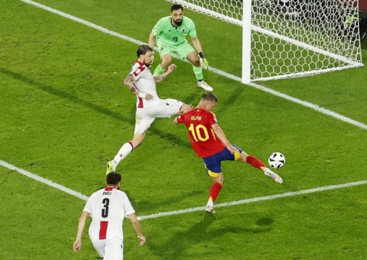 Spain see off brave Georgia to set-up Germany quarter-final