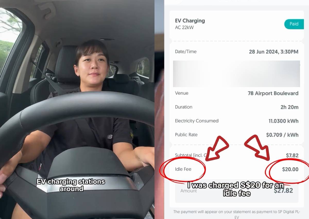 'An expensive lesson': Driver incurs $20 'idle fee' for leaving car at Jewel Changi Airport's EV charging lot