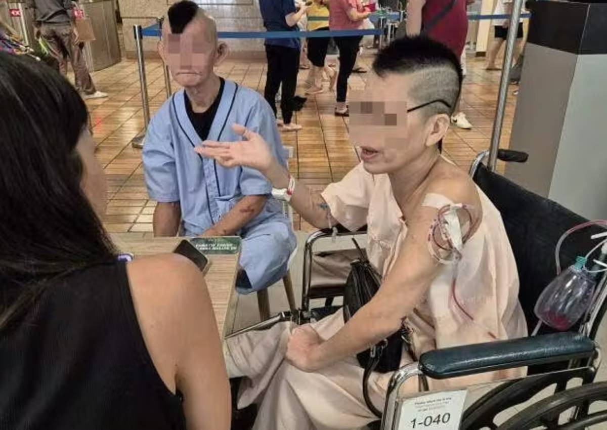 Chinatown slashing: Woman gets 8 stitches, fractures foot after trying to save husband from attacker