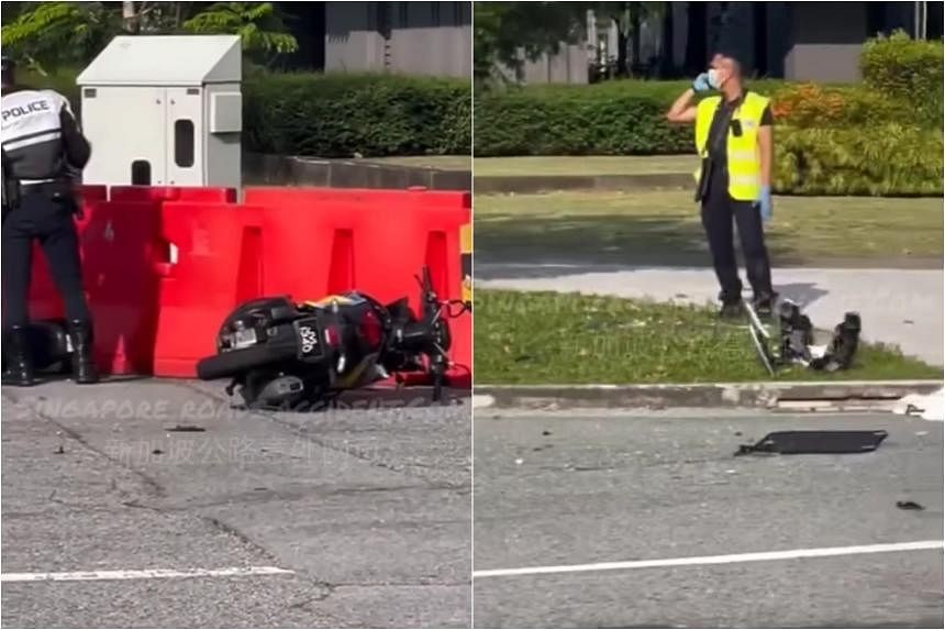 Motorcyclist, 33, dies after accident involving van in Jurong