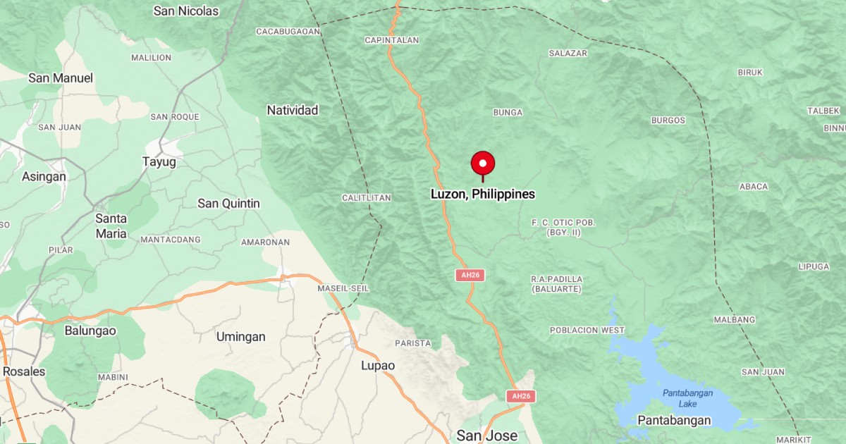 Magnitude 5.8 earthquake strikes Luzon, Philippines, GFZ says
