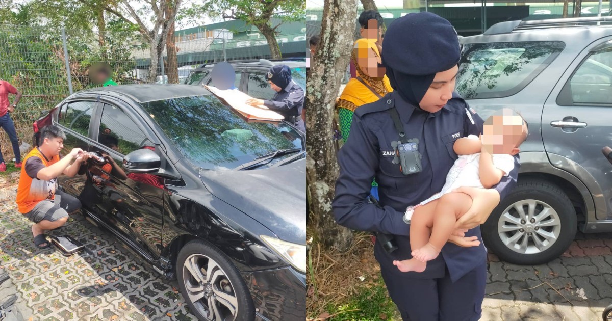 JB mum forgets baby in car during shopping trip; cops, locksmith rescue infant