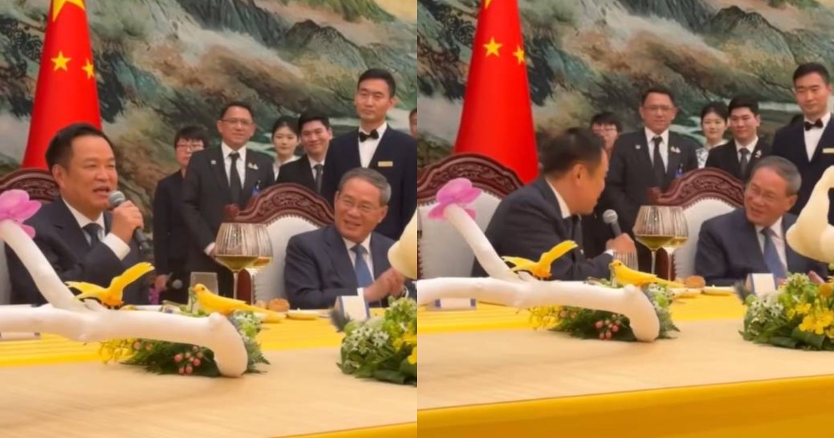 Thai PM Anutin serenades Chinese Premier Li with 'Tian Mi Mi' during lunch meeting