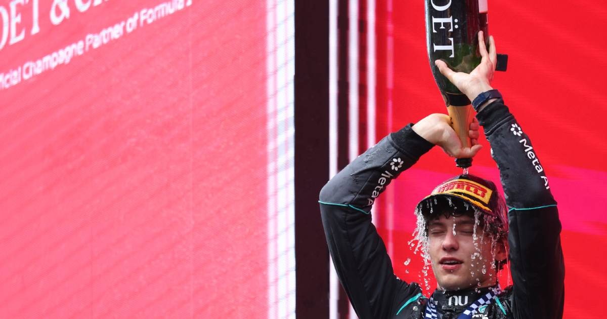 Kimi Antonelli wins Belgian Grand Prix for a big F1 title boost after George Russell out
